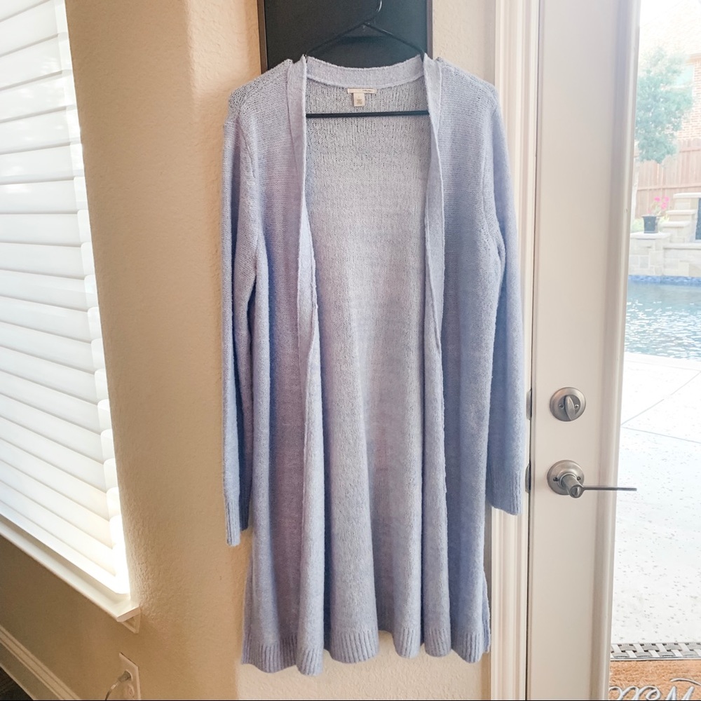 Halogen long side slit cardigan